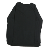 LEVI'S Mens Black Crew Neck XL Casual Cotton Sweatshirt Pullover Plain