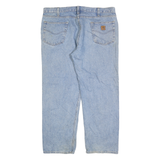 CARHARTT Mens Jeans Blue Relaxed Straight Denim Light W40 L30 Classic Workwear