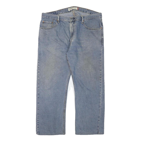 LEVI'S Mens Regular Fit Straight Leg Denim Light Blue Cotton Blend Jeans W38 L27