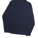 FILA Mens Navy Hoodie S Cotton Pullover Logo Casual