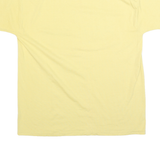 RUSSELL ATHLETIC Mens Yellow Pell City Panther Basketball T-Shirt M Short Sleeve