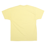 RUSSELL ATHLETIC Mens Yellow Pell City Panther Basketball T-Shirt M Short Sleeve