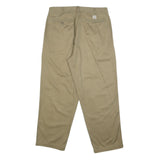 CHAPS RALPH LAUREN Mens Cotton Beige Relaxed Straight Trousers W36 L30 Classic