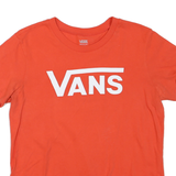 VANS Mens Red Graphic T-Shirt M Short Sleeve Crew Neck Cotton Blend Casual