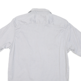 WRANGLER Mens Grey Cotton Blend Short Sleeve Shirt M Casual Workwear