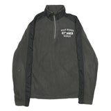 DISNEY Mens Grey & Black Patterned Pullover Basic Knit S Disney World Logo