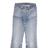 LEVI'S Womens Jeans Blue Regular Flared Denim Medium W26 L26 Button Closure