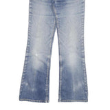 LEVI'S Womens Jeans Blue Regular Flared Denim Medium W26 L26 Button Closure