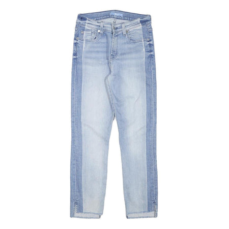 7 FOR ALL MANKIND Womens Jeans Light Blue Slim Skinny Denim Rinse W25 L25