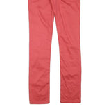 LEVI'S Womens Cotton Blend Red Slim Skinny Fit Trousers W28 L31 Stylish Comfort