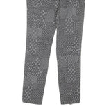 ALL SAINTS Womens Jeans Grey Regular Skinny Denim Medium W24 L26 Zipper Detail