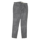 ALL SAINTS Womens Jeans Grey Regular Skinny Denim Medium W24 L26 Zipper Detail