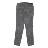 ALL SAINTS Womens Jeans Grey Regular Skinny Denim Medium W24 L26 Zipper Detail