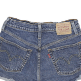 LEVI'S Womens Denim Blue Casual Cut-Off Shorts S W26 Distressed Vintage