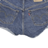 LEVI'S Womens Denim Blue Casual Cut-Off Shorts S W26 Distressed Vintage