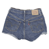 LEVI'S Womens Denim Blue Casual Cut-Off Shorts S W26 Distressed Vintage