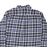 JACHS Mens Blue & White Check Shirt XL Cotton Blend Button Front Casual