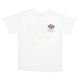 EAGLE RIDER Mens White & Orange Graphic T-Shirt L Short Sleeve Crew Neck