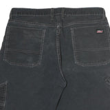 DICKIES Mens Black Cotton Casual Shorts M W36 Workwear Utility Pocket