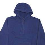 STARTER Mens Blue Pullover Hoodie L Cotton Blend Casual Sweatshirt