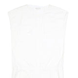 COS Womens White Cotton Blend Day Dress Cotton Blend S Minimalist Tunic Style