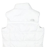 THE NORTH FACE Womens White Puffer Jacket S Polyester Blend Quilted Zip