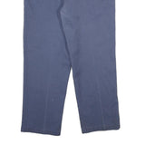 DICKIES Mens Classic Blue Trousers W40 L30 Zip Closure Straight Fit Workwear