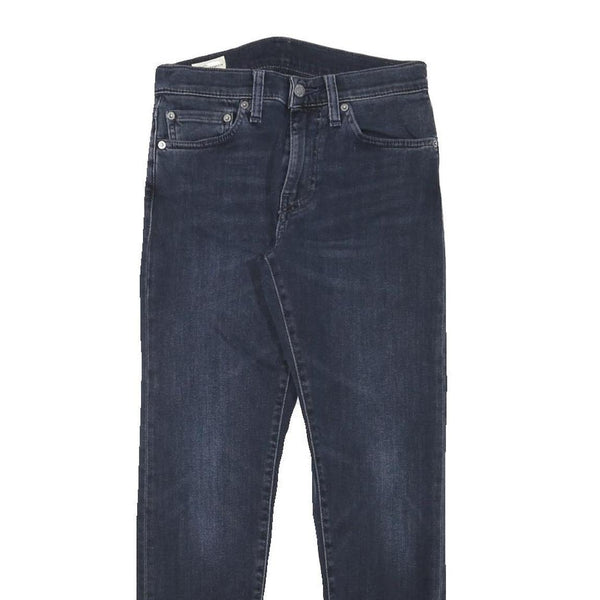 LEVI'S 512 Mens Slim Blue Denim Medium Jeans W26 L26 Classic Stitching Zip