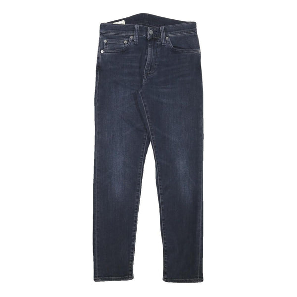 LEVI'S 512 Mens Slim Blue Denim Medium Jeans W26 L26 Classic Stitching Zip