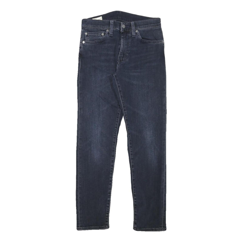 LEVI'S 512 Mens Slim Blue Denim Medium Jeans W26 L26 Classic Stitching Zip