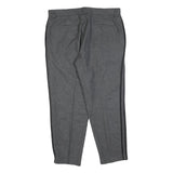TOPMAN Mens Wool Blend Grey Regular Straight Trousers W34 L26 Classic Zip