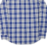 LEVI'S Mens Blue & White Checked Shirt S Classic Cotton Blend Long Sleeve
