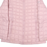 REEBOK Mens Pink Quilted Jacket M Polyester Blend Zip Top Performance
