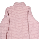 REEBOK Mens Pink Quilted Jacket M Polyester Blend Zip Top Performance