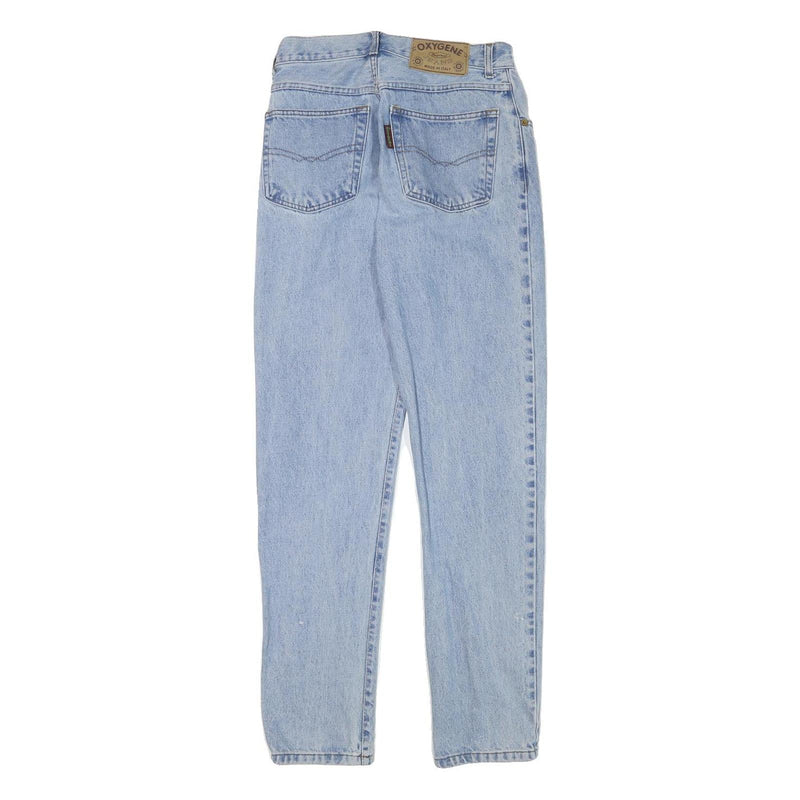 OXYGENE Womens Jeans Blue Slim Skinny Denim Light W26 L31 Casual Cotton Blend