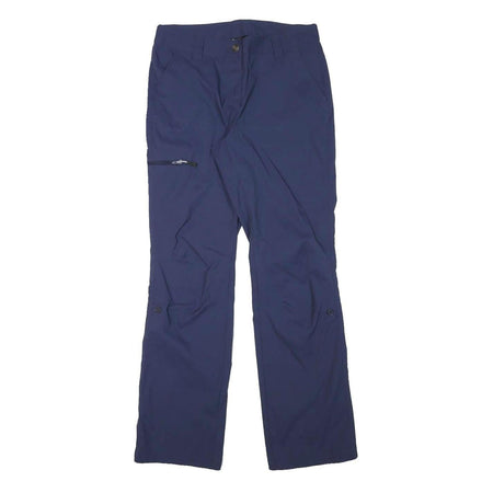 CRIVIT Womens Polyester Blend Blue Regular Straight Trousers W30 L30 Zip Pocket