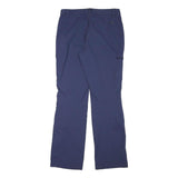 CRIVIT Womens Polyester Blend Blue Regular Straight Trousers W30 L30 Zip Pocket