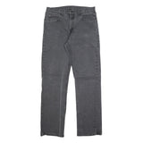 DICKIES Mens Jeans Black Regular Straight Denim Medium W34 L34 Durable Zip