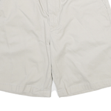 NAUTICA Mens Shorts Beige Classic Fit Plain L W32 Casual Cotton Summer