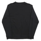 SONNY BONO Womens Black Cotton Blend Crew Neck Sweatshirt L Basketball Design