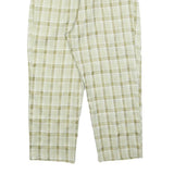 WIYA Womens Polyester Blend Green Relaxed Tapered Trousers W26 L22 Checked