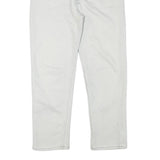 LEVI'S Mens Jeans White Regular Straight Denim W35 L29 Classic Cotton Blend Zip