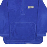 FILA Mens Blue Polyester Pullover Plain Crew Neck Regular L Jumper Sport