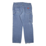 DICKIES Womens Jeans Blue Regular Straight Denim Medium W36 L28 Workwear