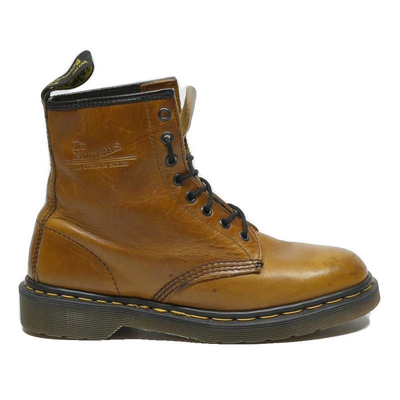 DR MARTENS 1460 Mens Lace-Up Boots Brown Leather UK 7.5 Classic Durable