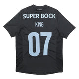 NEW BALANCE FC Porto 2016-17 Mens Black Football Shirt S Short Sleeve Crew Neck