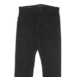 CALVIN KLEIN JEANS Mens Cotton Blend Black Slim Straight Trousers W31 L27 Casual