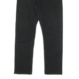 CALVIN KLEIN JEANS Mens Cotton Blend Black Slim Straight Trousers W31 L27 Casual