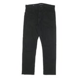 CALVIN KLEIN JEANS Mens Cotton Blend Black Slim Straight Trousers W31 L27 Casual