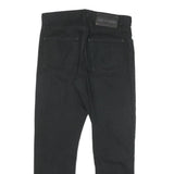 CALVIN KLEIN JEANS Mens Cotton Blend Black Slim Straight Trousers W31 L27 Casual